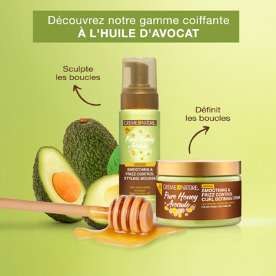 Crème Coiffante Pure Honey Hair Food Avocado Creme of Nature 326ml