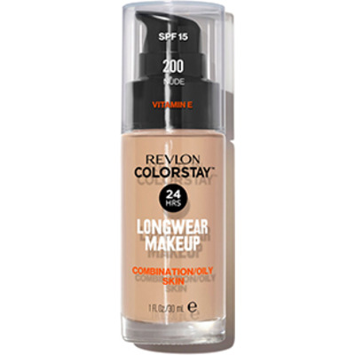 Fond de Teint Colorstay Peaux Mixtes à Grasses N°200 Nude Revlon