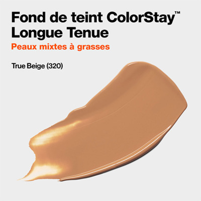 Fond de Teint Colorstay Peaux Mixtes à Grasses N°320 True Beige Revlon