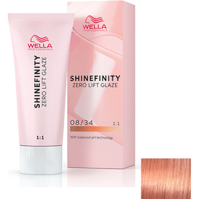 Coloration Semi-Permanente 08/34 Spicy Ginger Shinefinity Wella