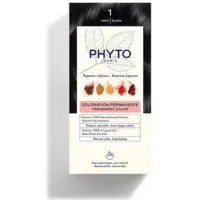 Kit Coloration Permanente 1 Noir PHYTOCOLOR