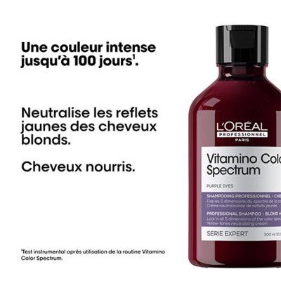 Shampooing Neutralisant Violet Vitamino Color Spectrum L'Oréal Pro 300ml