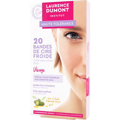 Bandes Cire Froide Visage Haute Tolérance Laurence Dumont x20