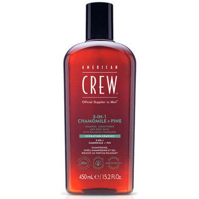 3-en-1 Camomille & Pin American Crew 450ml