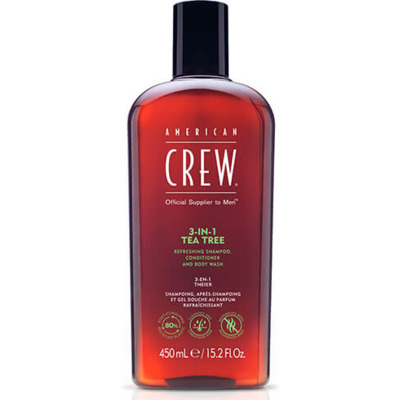 3-en-1 Tea Tree American Crew 450ml