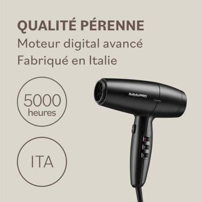 Sèche-cheveux Lupia noir BAB7600E BabylissPro