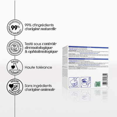 Bleuet Patchs yeux lissants hydro-gel Bleuet Klorane 7 unités