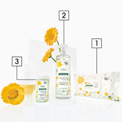 Eau nettoyante sans rinçage Bébé Klorane 400ml