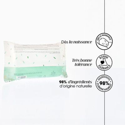 Lingettes nettoyantes à l'eau Bébé Klorane