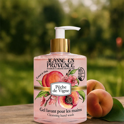 Gel lavant mains Pêche Jeanne en Provence 500ml