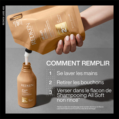 Recharge Shampooing Hydratant All Soft Redken 500ml