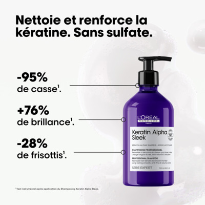 Shampooing Keratin Alpha Sleek L'Oréal Pro 500ml
