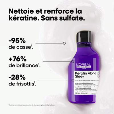 Shampooing Keratin Alpha Sleek L'Oréal Pro 300ml