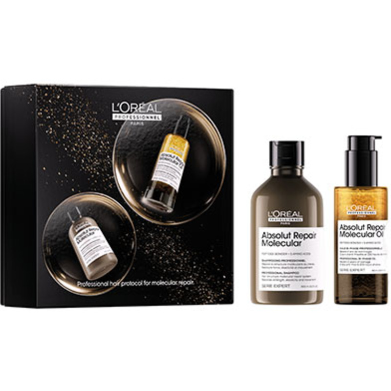 Coffret Duo Absolut Repair Molecular pour cheveux très abîmés L'Oréal