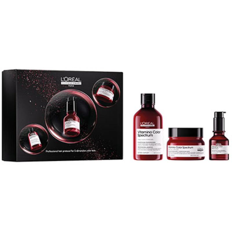 Coffret Trio Vitamino Color Spectrum pour cheveux colorés L'Oréal