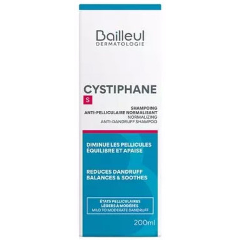 Shampoing Anti-Pelliculaire Normalisant Cystiphane S Bailleul 200ml