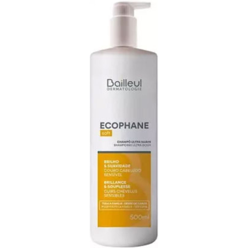 Shampoing Ultra Doux Brillance & Souplesse Ecophane Soft Bailleul 500ml