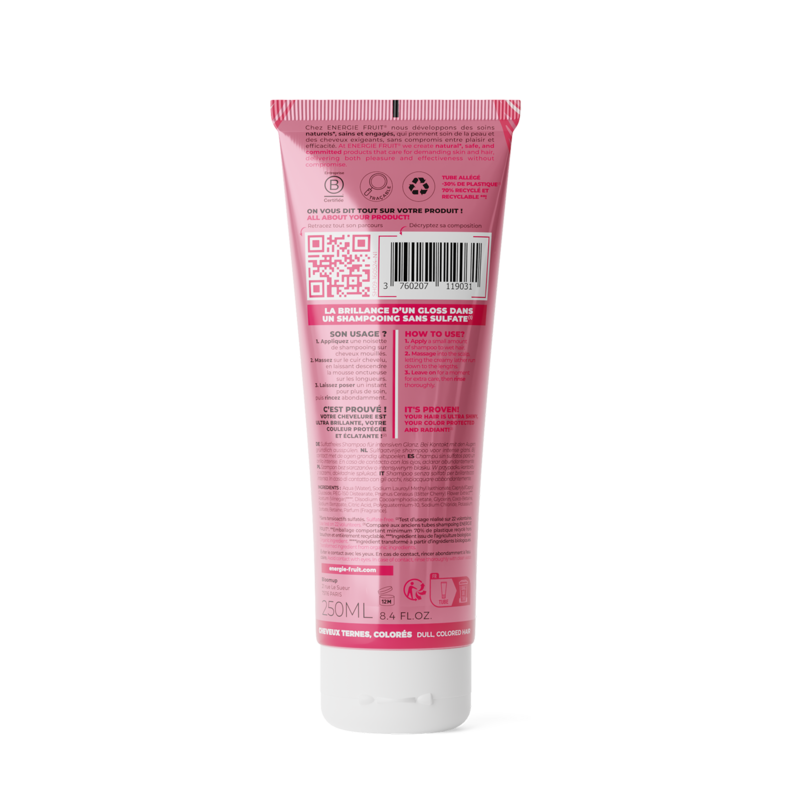 Shampooing Eclat & Protection Vinaigre de Framboise Energie Fruit