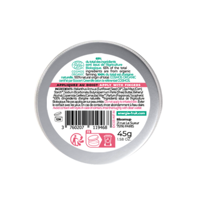 Déodorant Crème 48H Bio Framboise Fraîche Energie Fruit