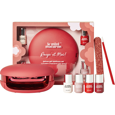 Kit Vernis Semi-permanent Le Maxi Rouge et Moi Le Mini Macaron