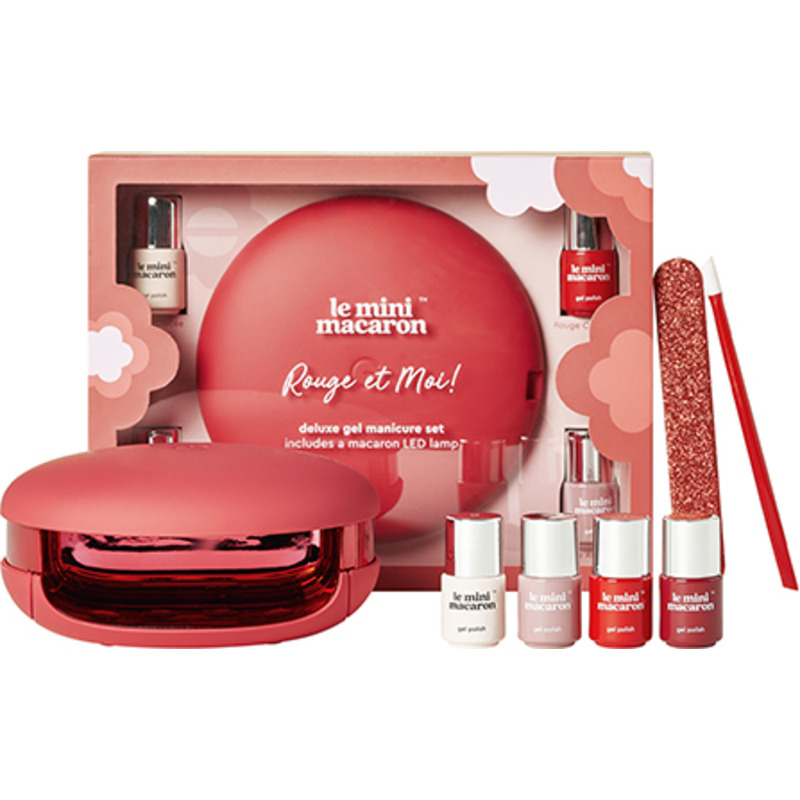 Kit Vernis Semi-permanent Le Maxi Rouge et Moi Le Mini Macaron