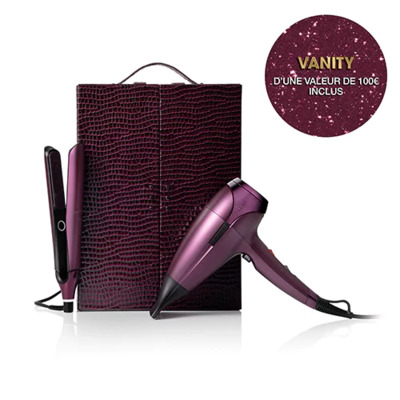 Coffret Lisseur Chronos et Sèche Cheveux Helios Collection Cherry Chic GHD