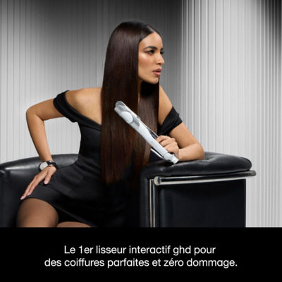 Lisseur interactif ghd Sculpt blanc