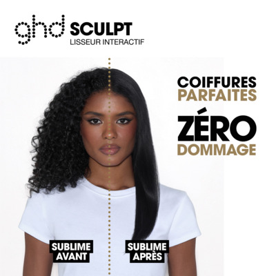 Lisseur interactif ghd Sculpt blanc