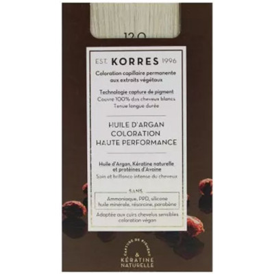 Coloration Permanente Huile d'Argan 12.0 Spécial Blond Korres