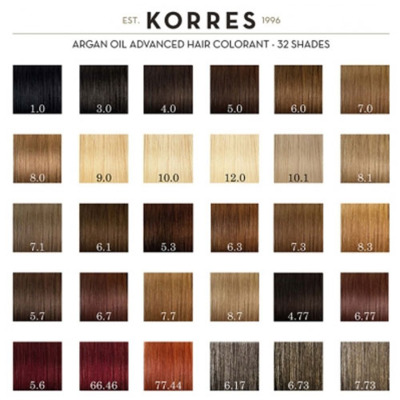 Coloration Permanente Huile d'Argan 6.17 Blond Beige Foncé Korres