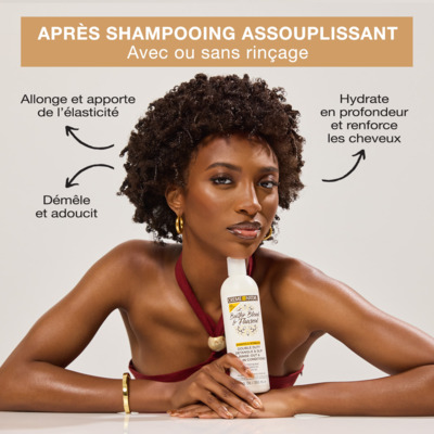 Après-shampooing Butter Blend & Flaxseed Creme of Nature 355ml