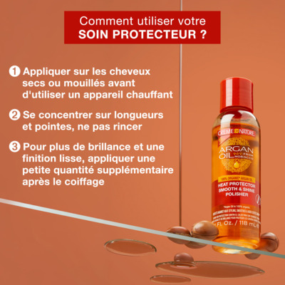 Soin Heat Protector Argan Creme of Nature