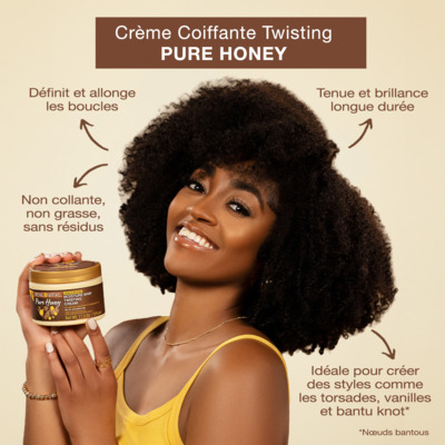 Crème Hydratante Styling Twisting Pure Honey Creme of Nature