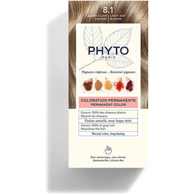 Kit Coloration Permanente 8.1 Blond Clair Cendré PHYTOCOLOR