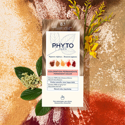Kit Coloration Permanente 8.1 Blond Clair Cendré PHYTOCOLOR