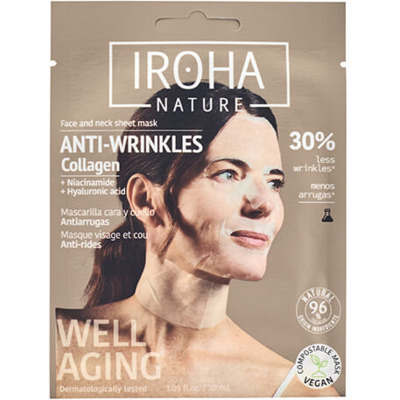 Masque Visage & Cou Anti-âge Collagène Iroha Nature