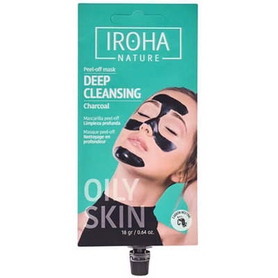 Masque-Crème Peel-Off Detox Charbon Zone T Iroha Nature