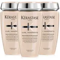 Trio Bain Hydratation Douceur Curl Manifesto Kérastase