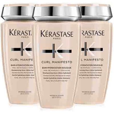 Trio Bain Hydratation Douceur Curl Manifesto Kérastase