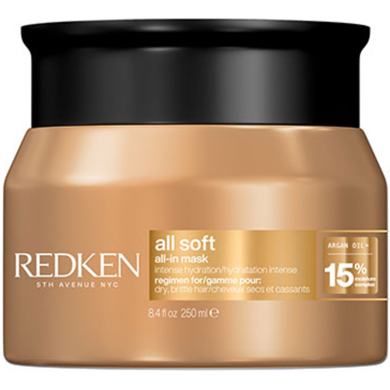 Masque hydratation cheveux secs All Soft Redken 250ml