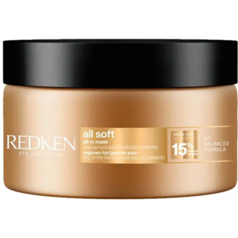 Masque hydratation cheveux secs All Soft Redken 100ml