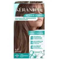 Coloration crème permanente 6.0 Blond foncé Active Care + Kéranove 