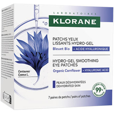 Bleuet Patchs yeux lissants hydro-gel Bleuet Klorane 7 unités