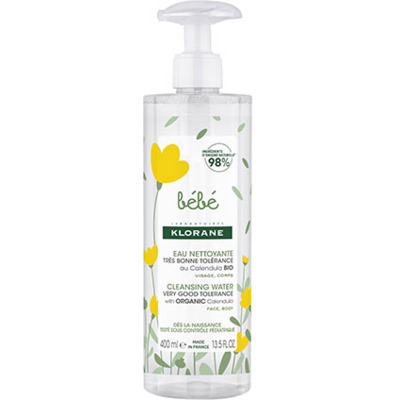 Eau nettoyante sans rinçage Bébé Klorane 400ml