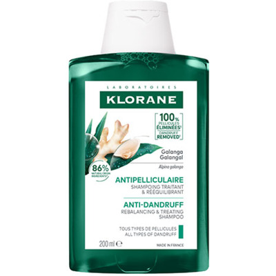 Shampoing Rééquilibrant Antipelliculaire Galanga Klorane 200ml