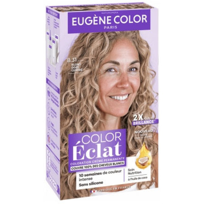 Coloration Crème Permanente Color Eclat Blond Doré Cendré 8.31 Eugène Color