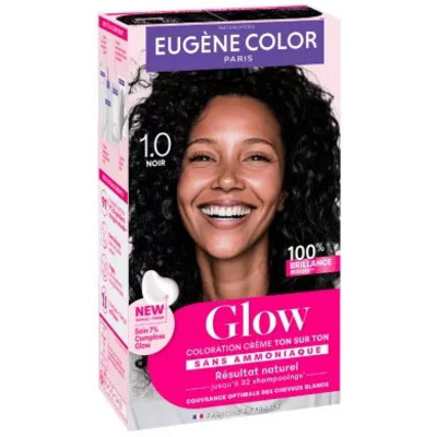 Coloration Crème Ton sur Ton Glow Noir 1.0 Eugène Color