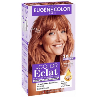 Coloration Crème Permanente Color Eclat Cuivré 6.43 Eugène Color