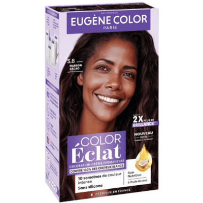 Coloration Crème Permanente Color Eclat Marron Cacao 5.8 Eugène Color