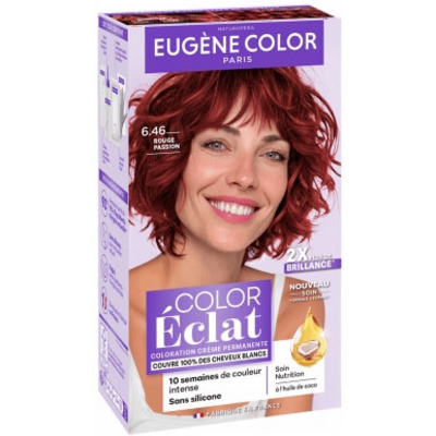 Coloration Crème Permanente Color Eclat Rouge Passion 6.46 Eugene Color